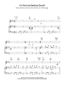 page one of I'm Gonna Getcha Good! (Piano & Vocal)