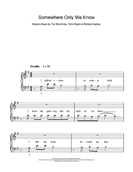 page one of Somewhere Only We Know (5-Finger Piano)