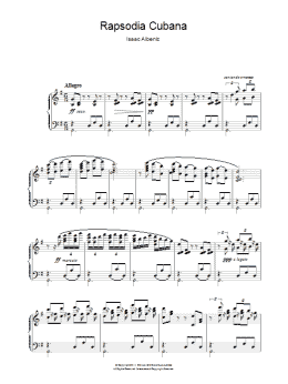 page one of Rapsodia Cubana (Piano Solo)