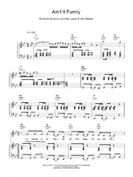 page one of Ain't It Funny (Piano & Vocal)