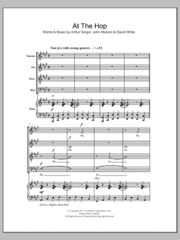 page one of At The Hop (SATB Choir)