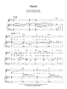 page one of Maybe (from Annie) (1982 Original motion picture version) (Piano & Vocal)