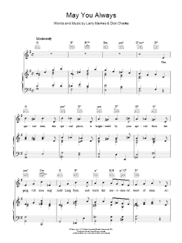 page one of May You Always (Piano, Vocal & Guitar Chords)
