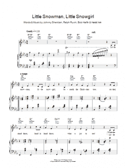 page one of Little Snowman, Little Snowgirl (Piano, Vocal & Guitar Chords)