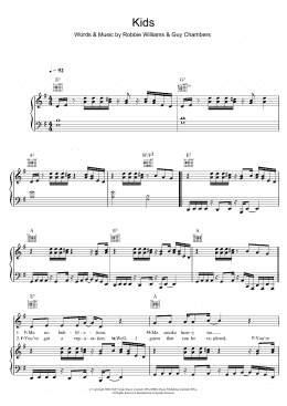 page one of Kids (Piano, Vocal & Guitar Chords)