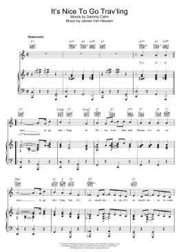 page one of It's Nice To Go Trav'ling (Piano, Vocal & Guitar Chords)