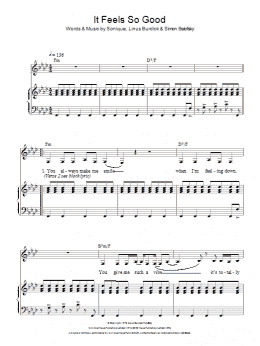page one of It Feels So Good (Piano & Vocal)