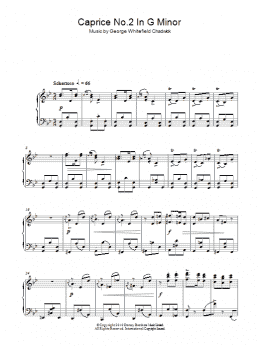 page one of Caprice No. 2 In G Minor (Piano Solo)
