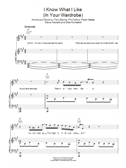 page one of I Know What I Like (In Your Wardrobe) (Piano, Vocal & Guitar Chords)