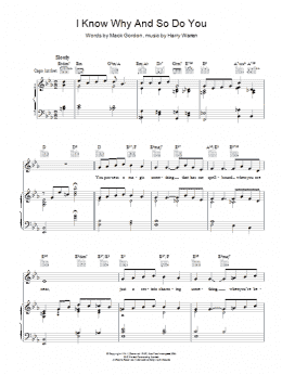 page one of I Know Why (And So Do You) (Piano, Vocal & Guitar Chords)