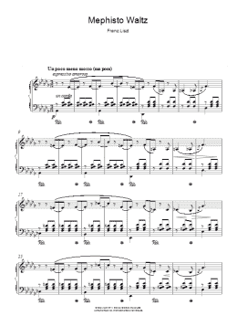 page one of Mephisto Waltz (Piano Solo)
