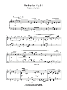 page one of Meditation Op.61 (Piano Solo)