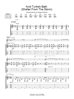 page one of Acid Turkish Bath (Shelter From The Storm) (Guitar Tab)