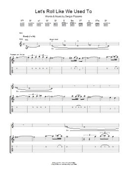 page one of Let's Roll Just Like We Used To (Guitar Tab)
