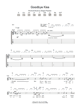 page one of Goodbye Kiss (Guitar Tab)