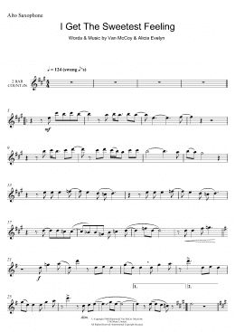 page one of I Get The Sweetest Feeling (Alto Sax Solo)