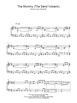 page one of The Mummy (The Sand Volcano) (Piano Solo)
