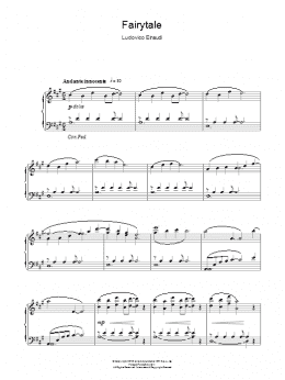 page one of Fairytale (Piano Solo)