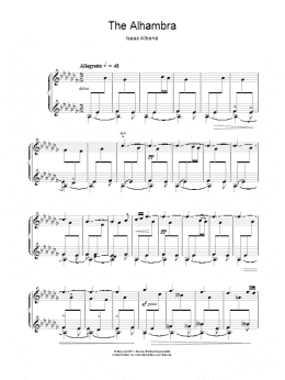 page one of The Alhambra (Piano Solo)