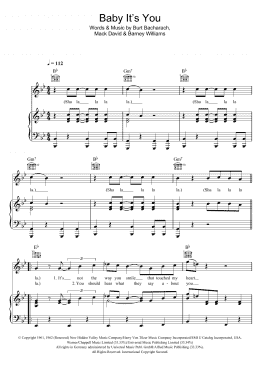page one of Baby, It's You (Piano, Vocal & Guitar Chords)