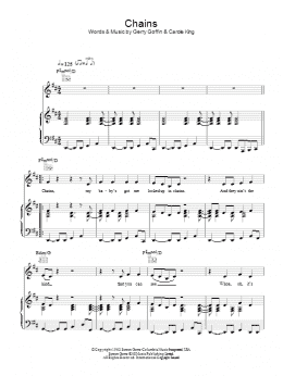page one of Chains (Piano, Vocal & Guitar Chords)