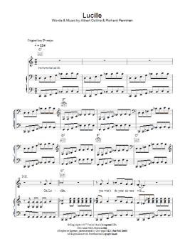 page one of Lucille (Piano, Vocal & Guitar Chords)