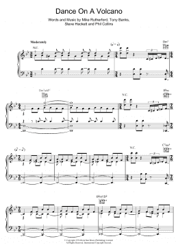 page one of Dance On A Volcano (Piano, Vocal & Guitar Chords)