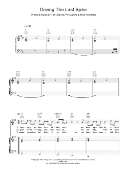page one of Driving The Last Spike (Piano, Vocal & Guitar Chords)