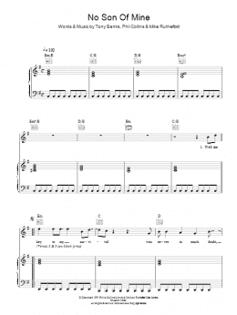 page one of No Son Of Mine (Piano, Vocal & Guitar Chords)