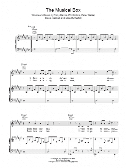 page one of The Musical Box (Piano, Vocal & Guitar Chords)