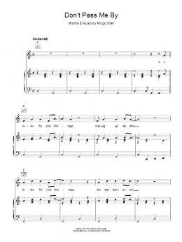 page one of Don't Pass Me By (Piano, Vocal & Guitar Chords)