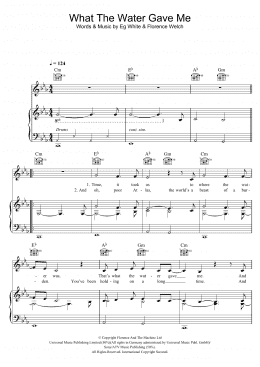 page one of What The Water Gave Me (Piano, Vocal & Guitar Chords)