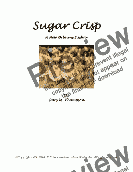 page one of Sugar Crisp