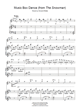 page one of Music Box Dance (from The Snowman) (Piano, Vocal & Guitar Chords)