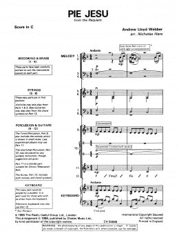 page one of Pie Jesu (from Requiem) (Classroom Band Pack)