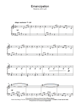 page one of Emancipation (Piano Solo)