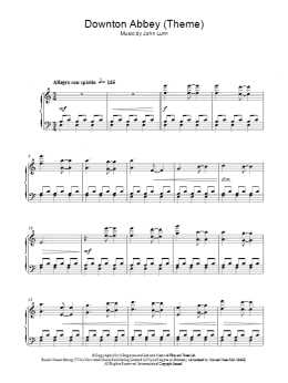 page one of Downton Abbey (Theme) (Piano Solo)