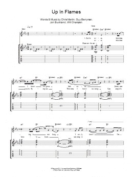 page one of Up In Flames (Guitar Tab)