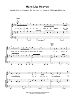 page one of Hurts Like Heaven (Piano, Vocal & Guitar Chords)