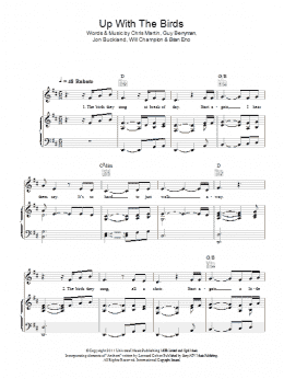 page one of Up With The Birds (Piano, Vocal & Guitar Chords (Right-Hand Melody))