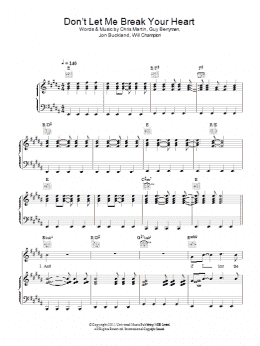 page one of Don't Let It Break Your Heart (Piano, Vocal & Guitar Chords)