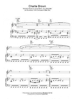 page one of Charlie Brown (Piano, Vocal & Guitar Chords)