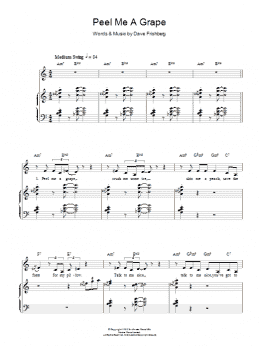 page one of Peel Me A Grape (Piano, Vocal & Guitar Chords)