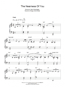 page one of The Nearness Of You (Piano Solo)