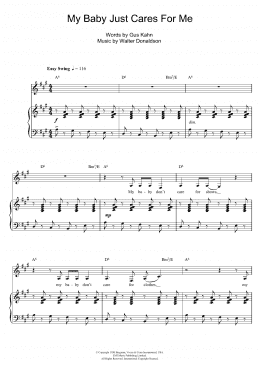 page one of My Baby Just Cares For Me (Piano, Vocal & Guitar Chords)