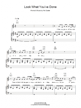 page one of Look What You've Done (Piano, Vocal & Guitar Chords)