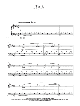 page one of Titanic (from Downton Abbey) (Piano Solo)