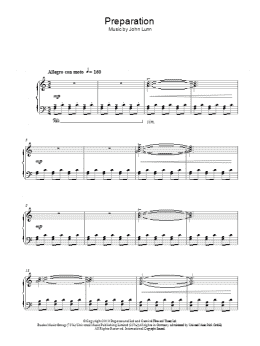 page one of Preparation (Piano Solo)