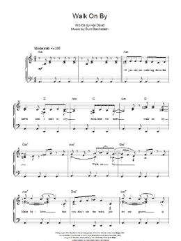 page one of Walk On By (Piano & Vocal)