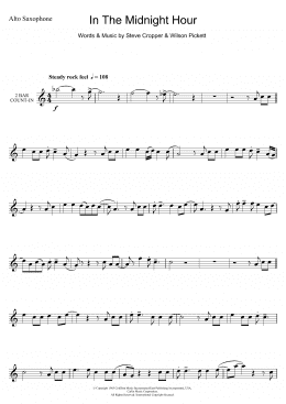 page one of In The Midnight Hour (Alto Sax Solo)